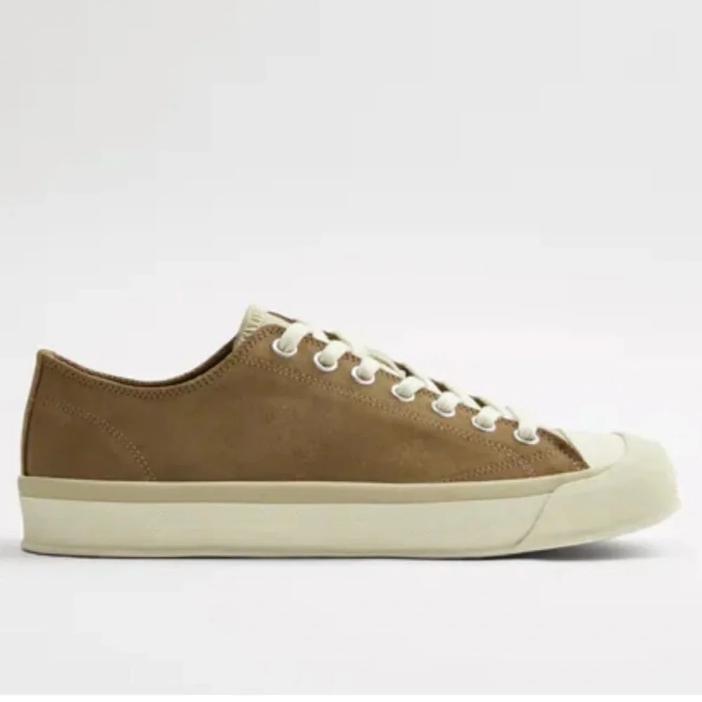 Zara Split Leather Sneakers Camel Mens 10 Size 43